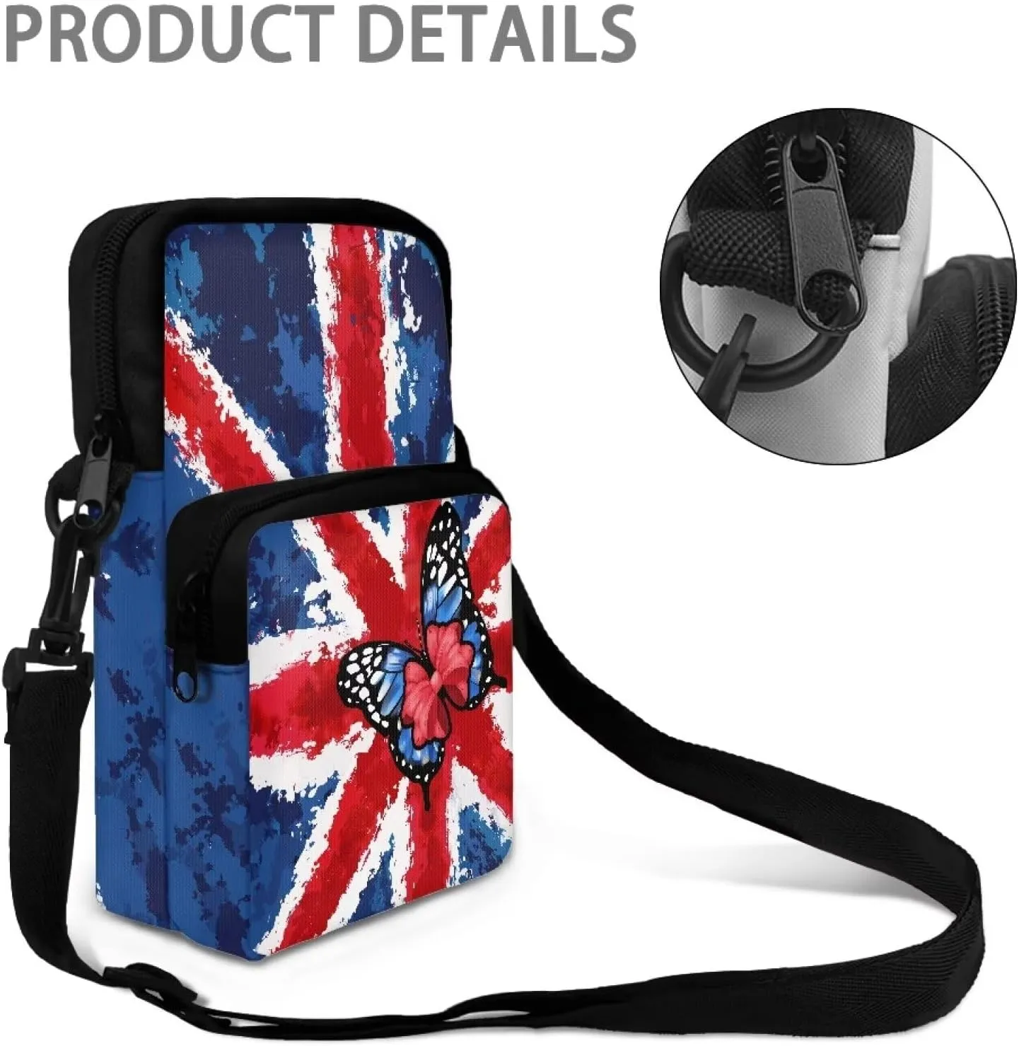 Crossbody Phone Bag Shoulder Arm Bag Cell Phone Purse Key Holder Credit Card Organiser Wallet