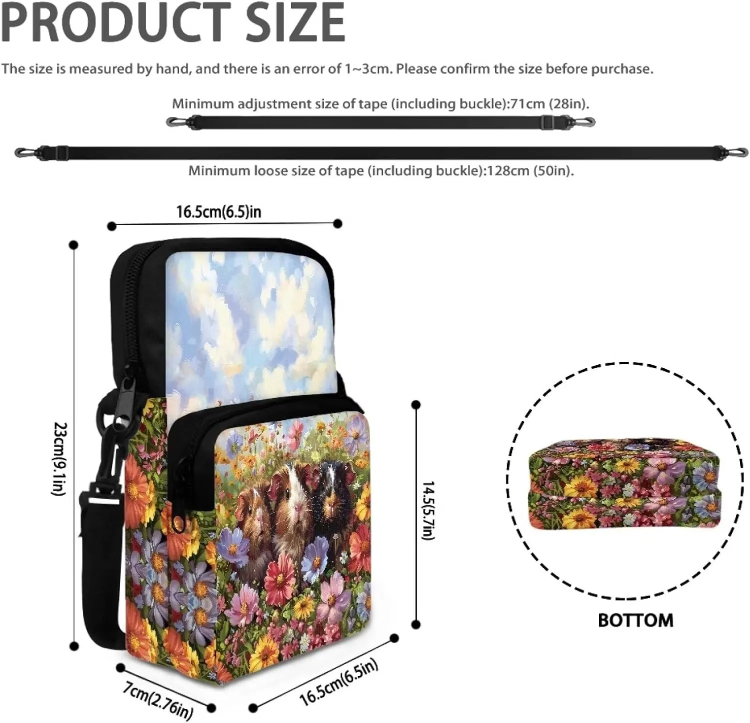 Crossbody Phone Bag Shoulder Arm Bag Cell Phone Purse Key Holder Credit Card Organiser Wallet