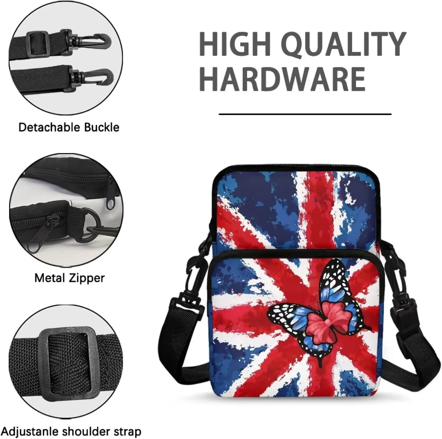 Crossbody Phone Bag Shoulder Arm Bag Cell Phone Purse Key Holder Credit Card Organiser Wallet