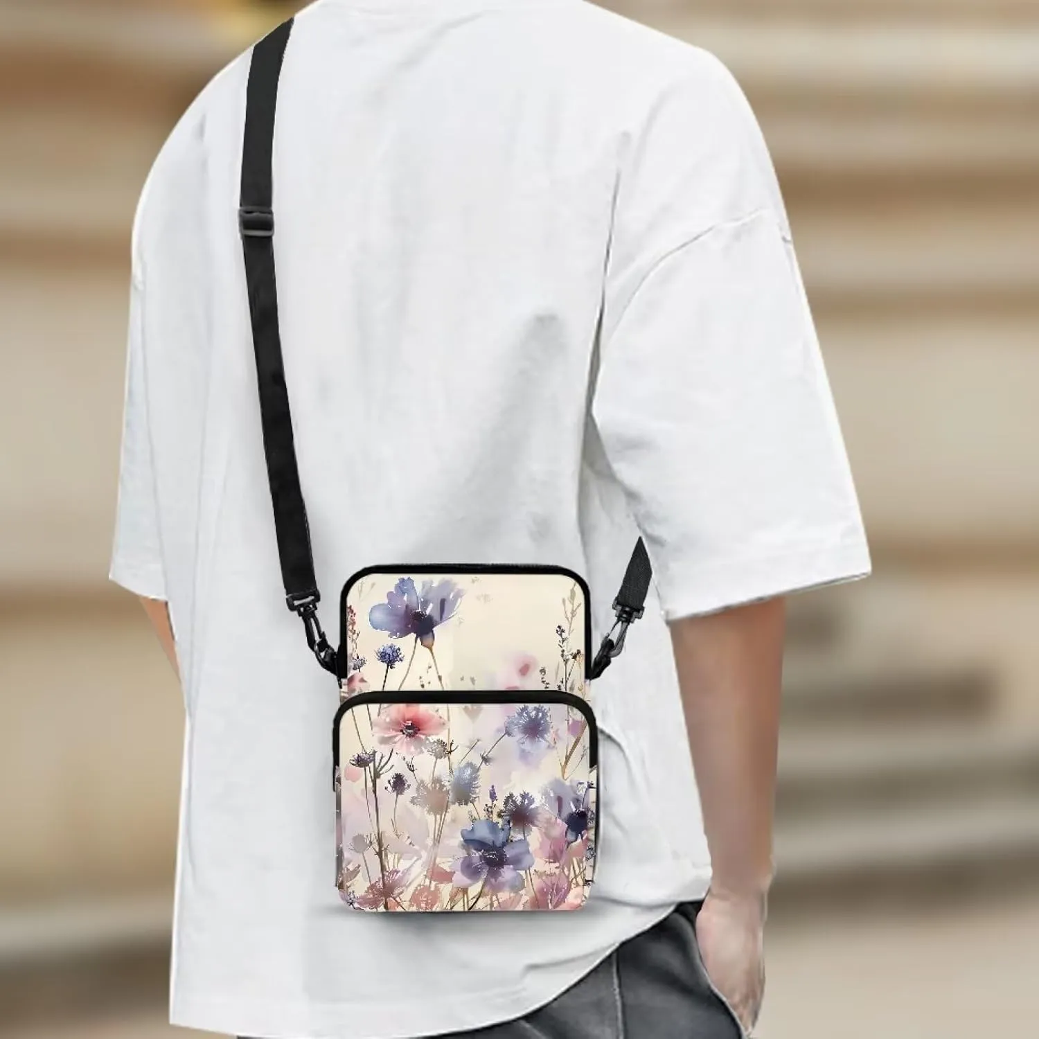 Crossbody Phone Bag Shoulder Arm Bag Cell Phone Purse Key Holder Credit Card Organiser Wallet