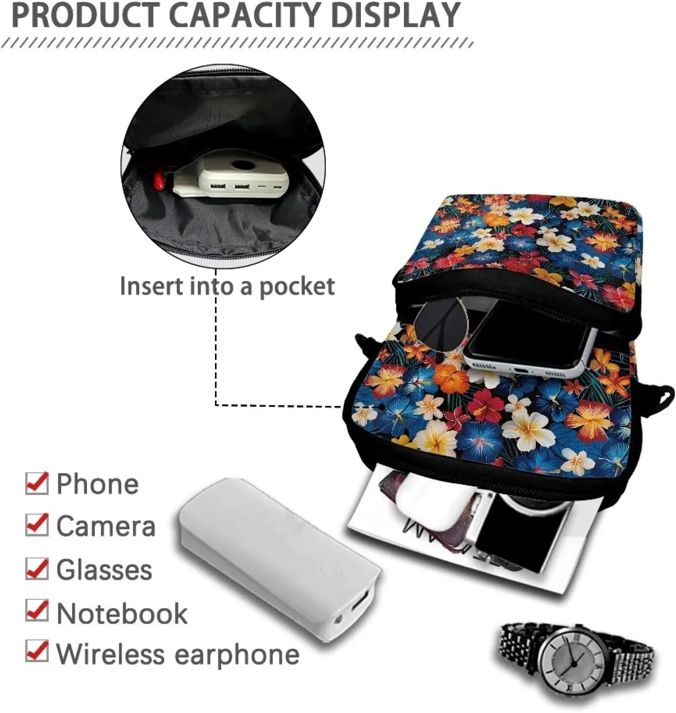 Crossbody Phone Bag Shoulder Arm Bag Cell Phone Purse Key Holder Credit Card Organiser Wallet