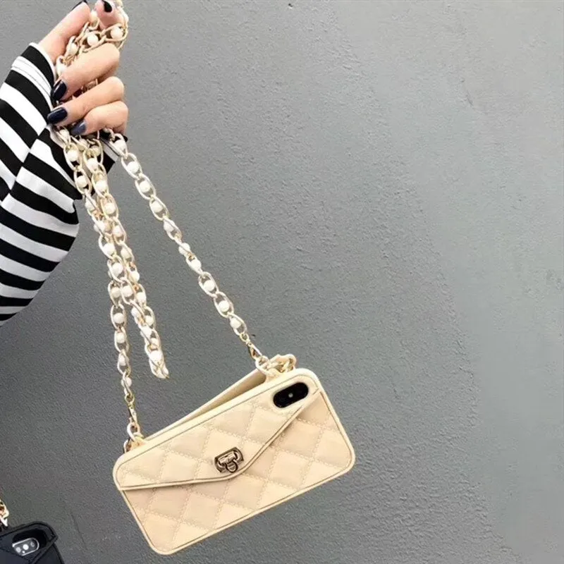 Crossbody Phone Case With Long Strap Chain For iPhone