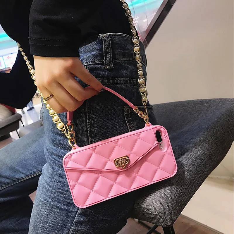 Crossbody Phone Case With Long Strap Chain For iPhone