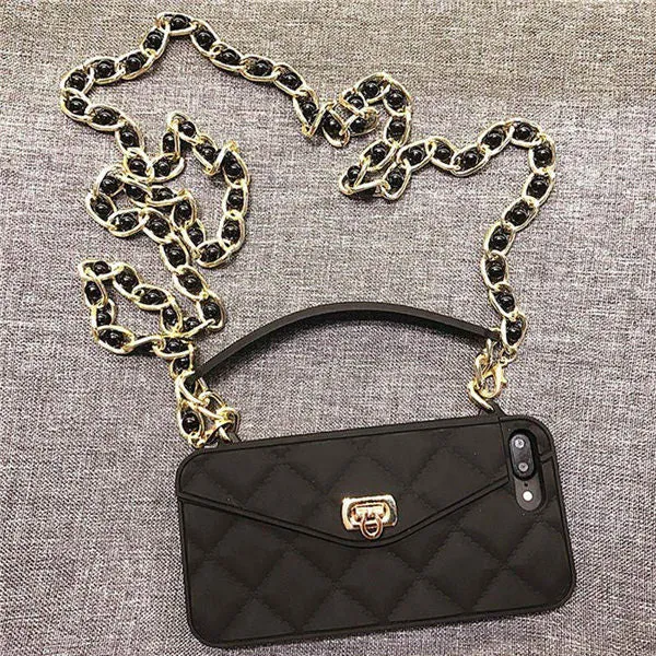 Crossbody Phone Case With Long Strap Chain For iPhone