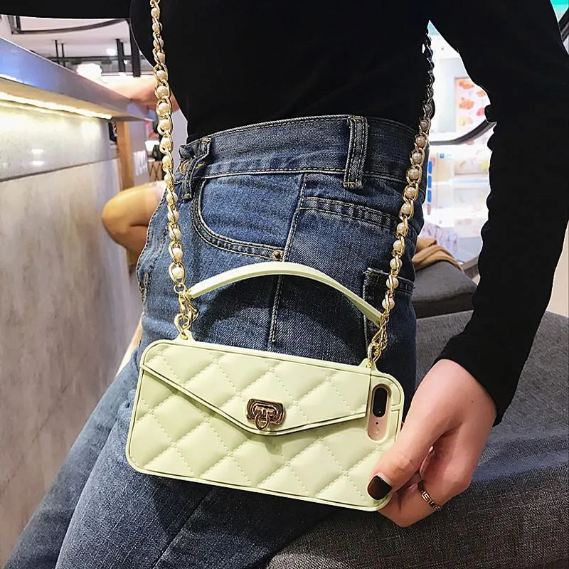 Crossbody Phone Case With Long Strap Chain For iPhone