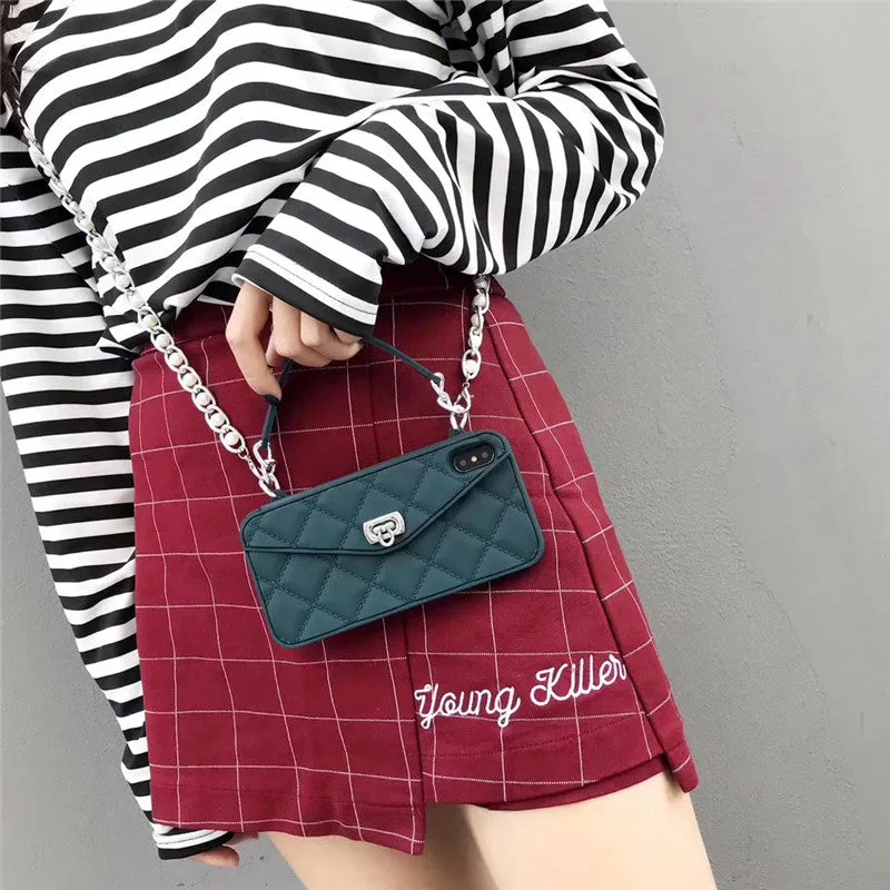 Crossbody Phone Case With Long Strap Chain For iPhone