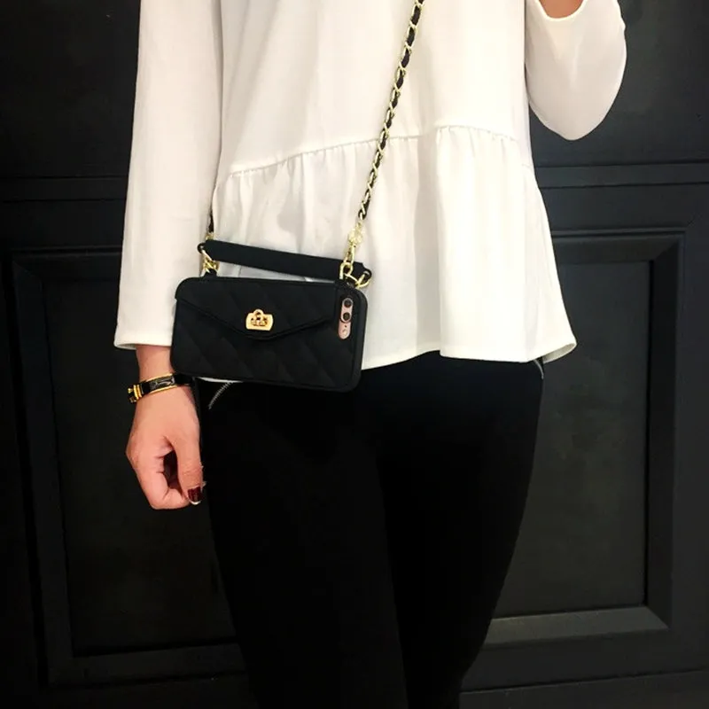 Crossbody Phone Case With Long Strap Chain For iPhone
