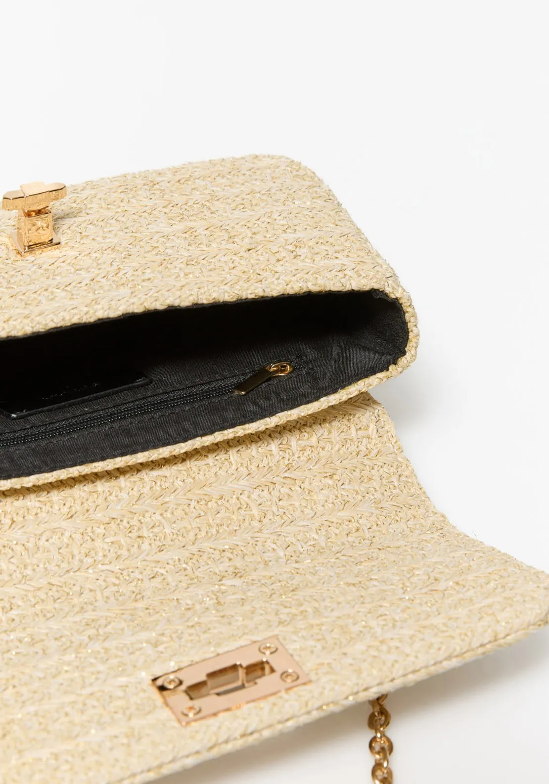 Crossbody Raffia - Ecru