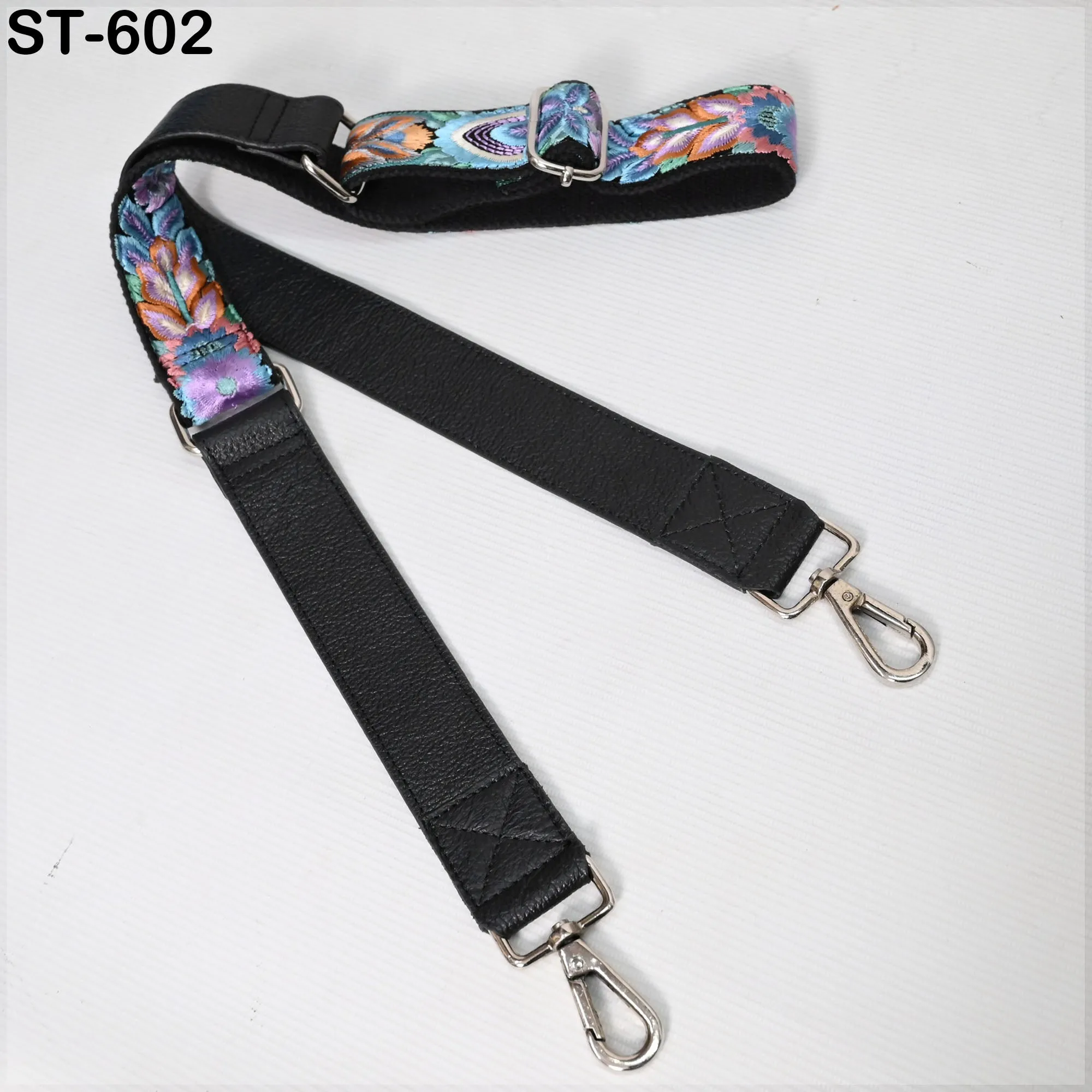 Crossbody Strap Replacement Black Leather Handbag Boho Messanger Bag Adjustable Strap Purses, Laptop Bags Embroidery Christmas Gift Mother