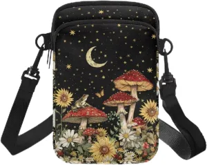 Crossbody Wallet Purses for Women Multi-function Card Holder Wallet with Double Layer Small Purse