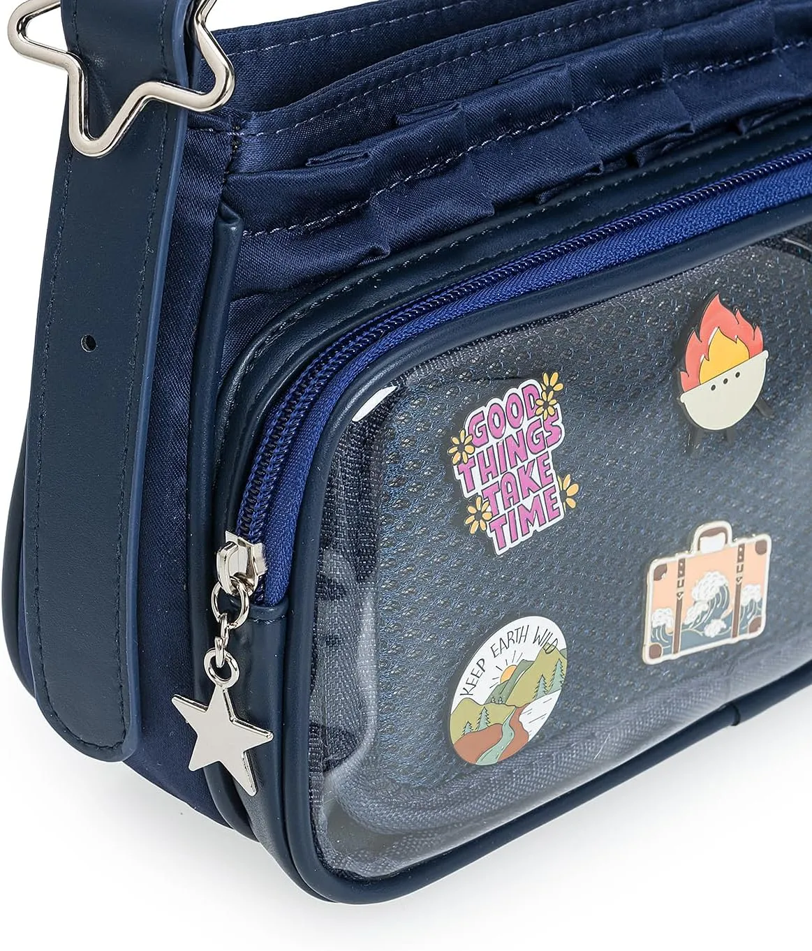 Cute five-Pointed Star Ita Bag Kawaii Pin Display Crossbody Bag
