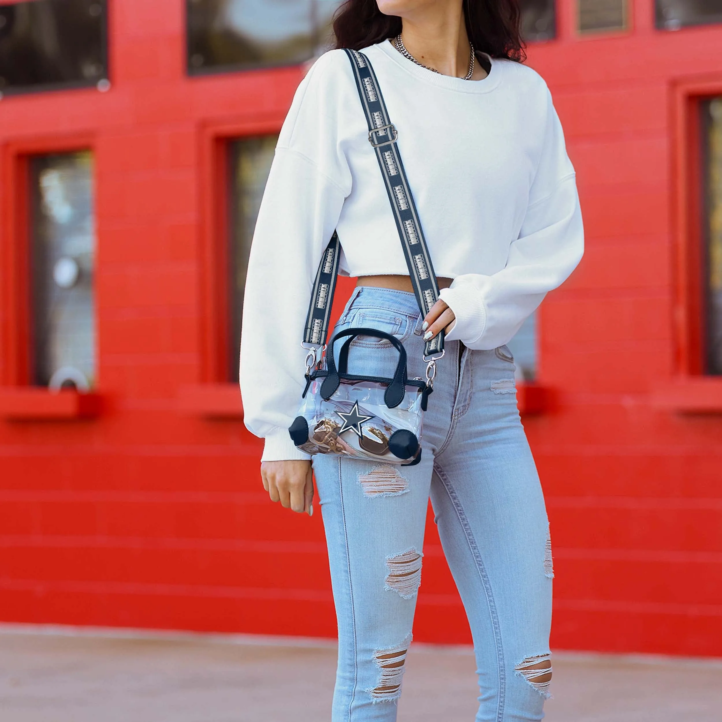Dallas Cowboys Big Logo Clear Crossbody Mini Purse
