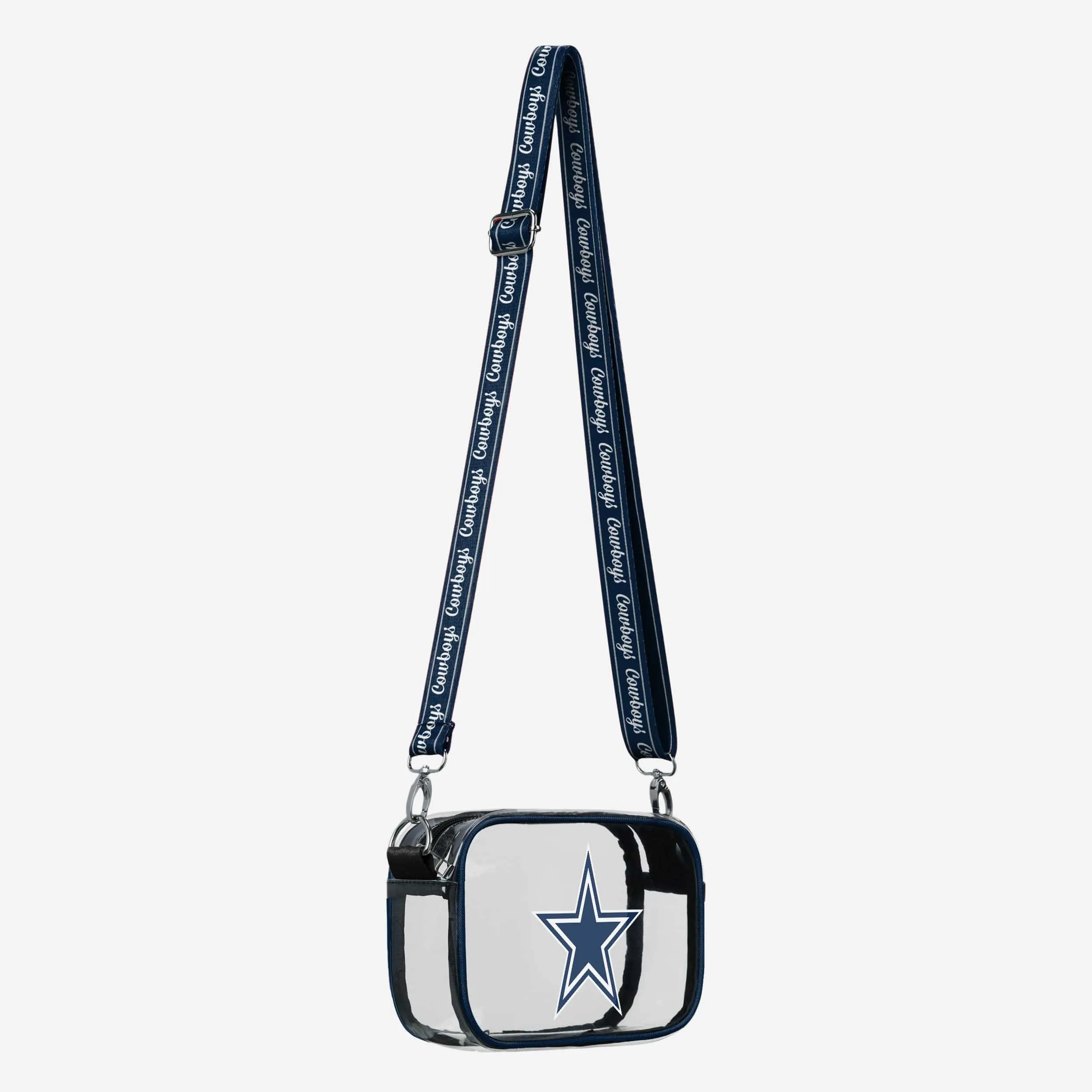 Dallas Cowboys Team Stripe Clear Crossbody Bag