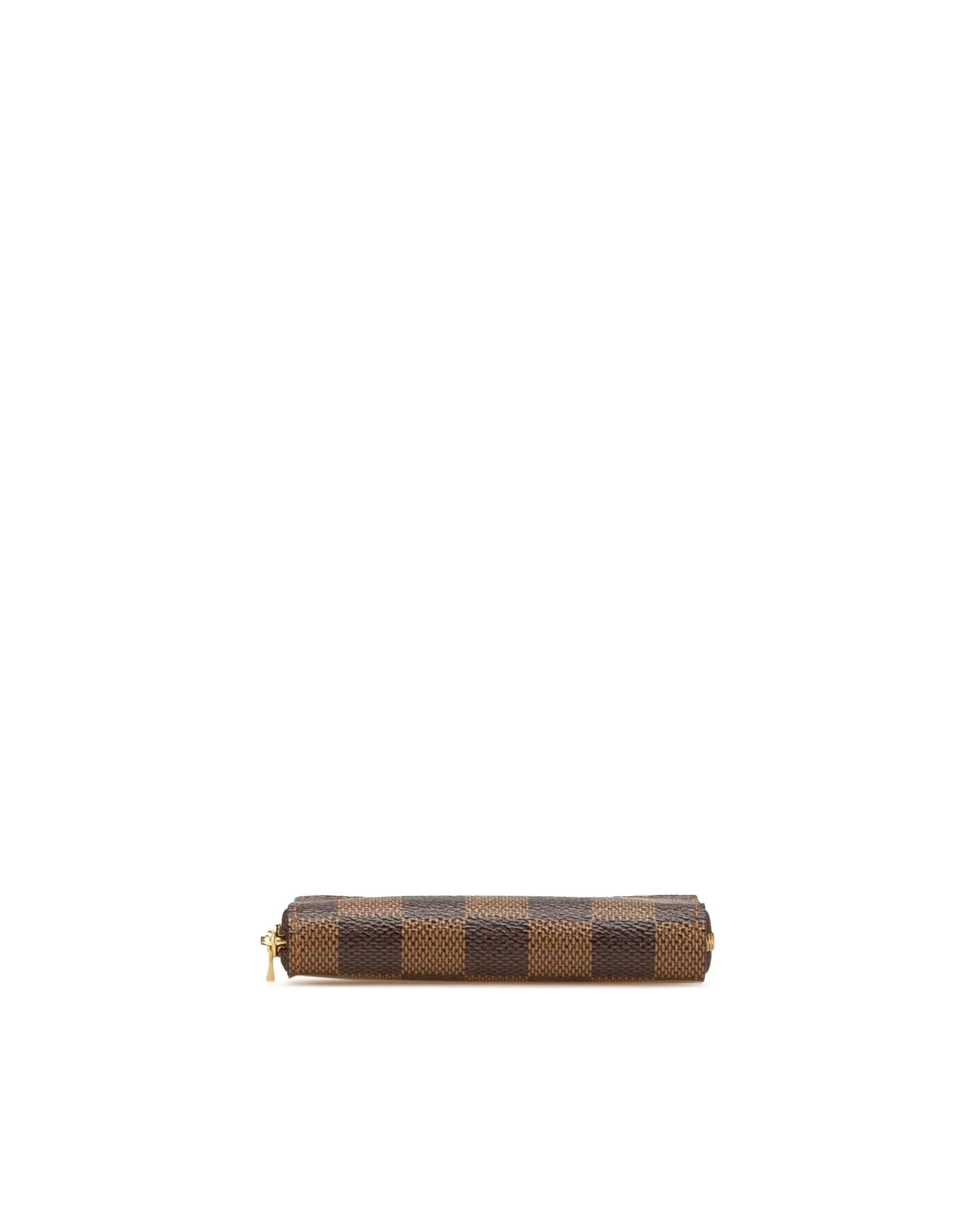 Damier Ebene Canvas Zip-Around Coin Purse with Interior Slip Pockets