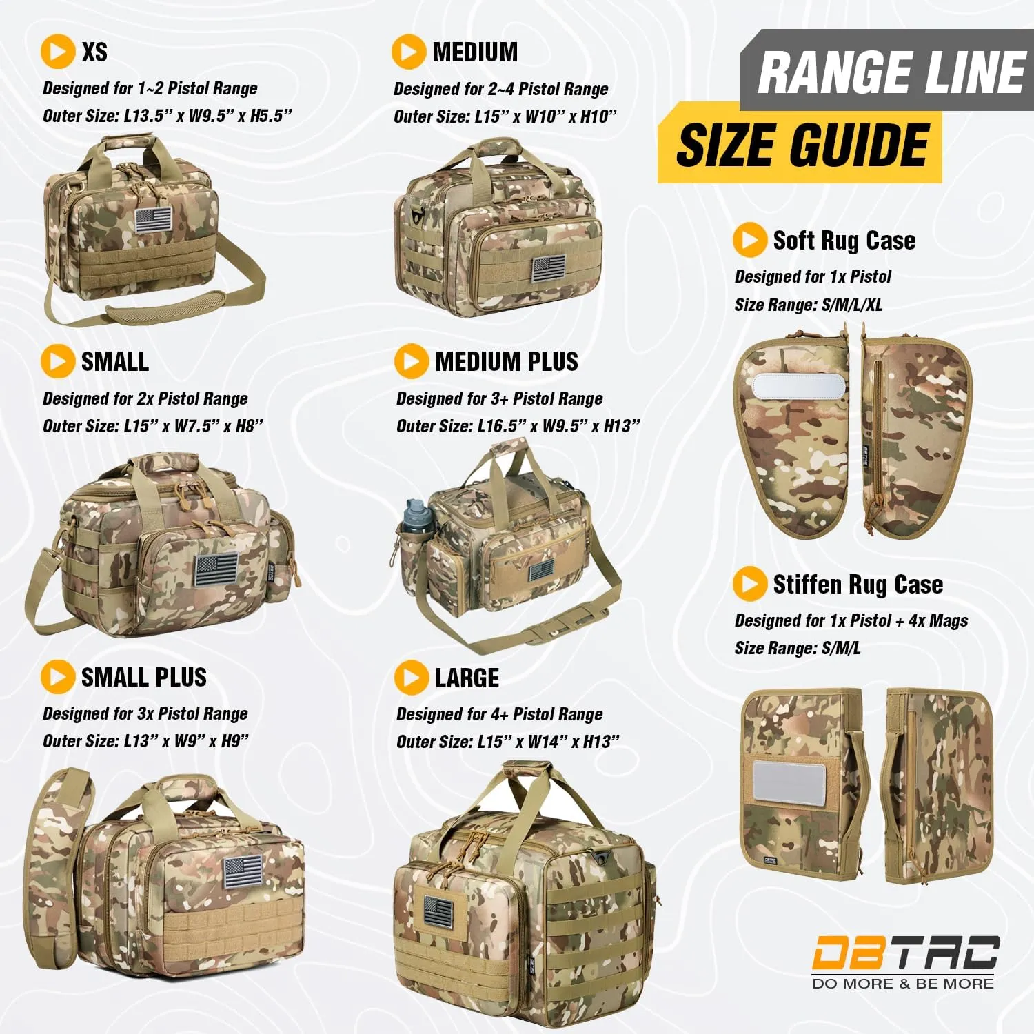DBTAC Handgun Case Single Padded Pistol Bag W/Lockable Zipper, Removable & Reflective Patch for Shooting Range Outdoor Hunting, Available Length in 8.5" 10.5" 12.5" 14.5"