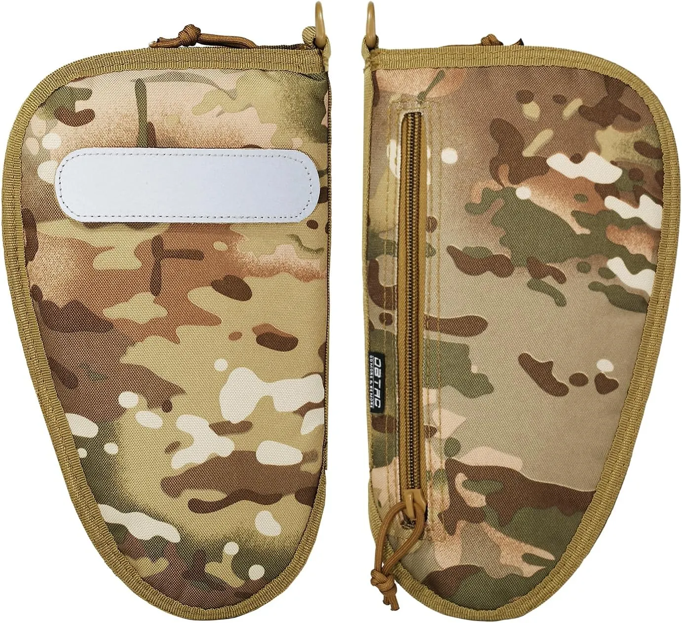 DBTAC Handgun Case Single Padded Pistol Bag W/Lockable Zipper, Removable & Reflective Patch for Shooting Range Outdoor Hunting, Available Length in 8.5" 10.5" 12.5" 14.5"