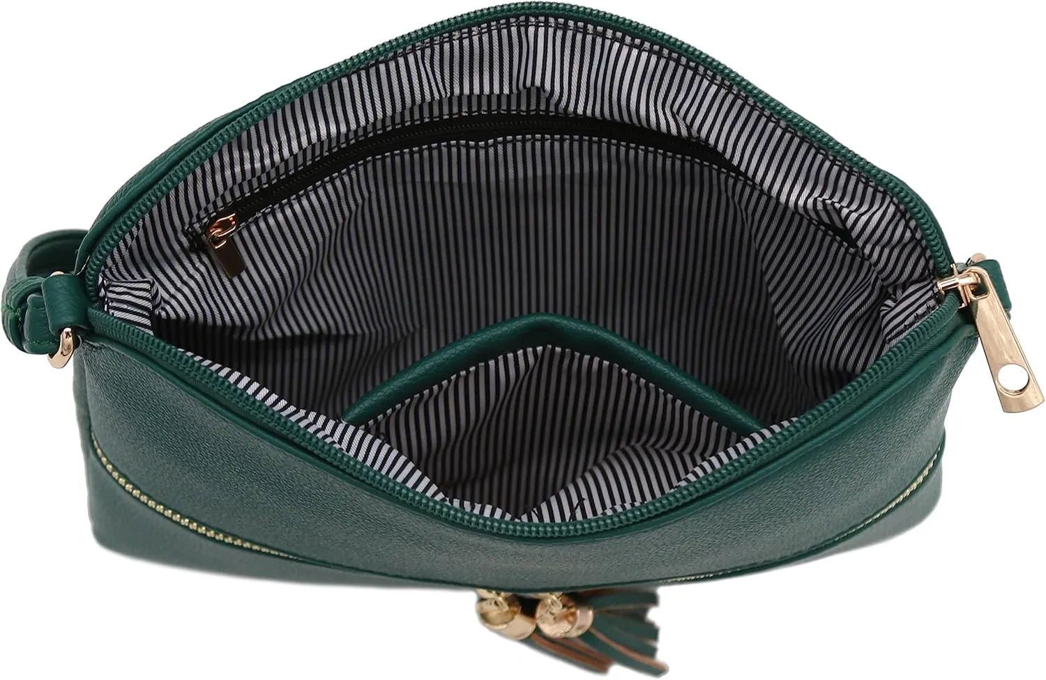 DELUXITY Lightweight Medium Crossbody Bag with Tassel
