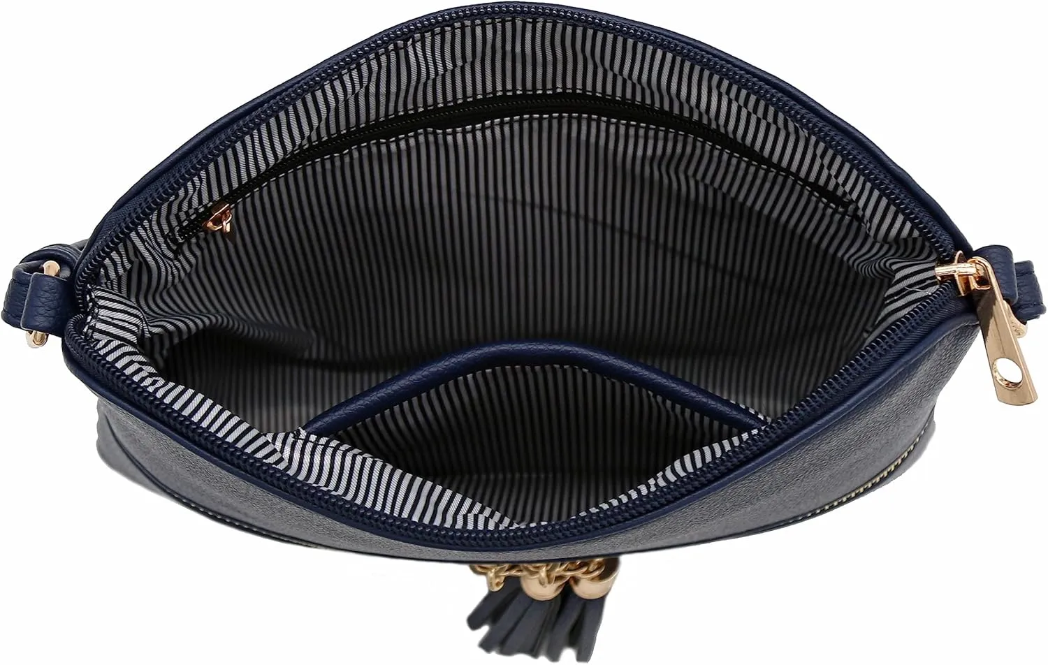 DELUXITY Lightweight Medium Crossbody Bag with Tassel