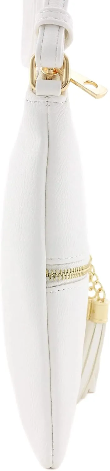 DELUXITY Lightweight Medium Crossbody Bag with Tassel