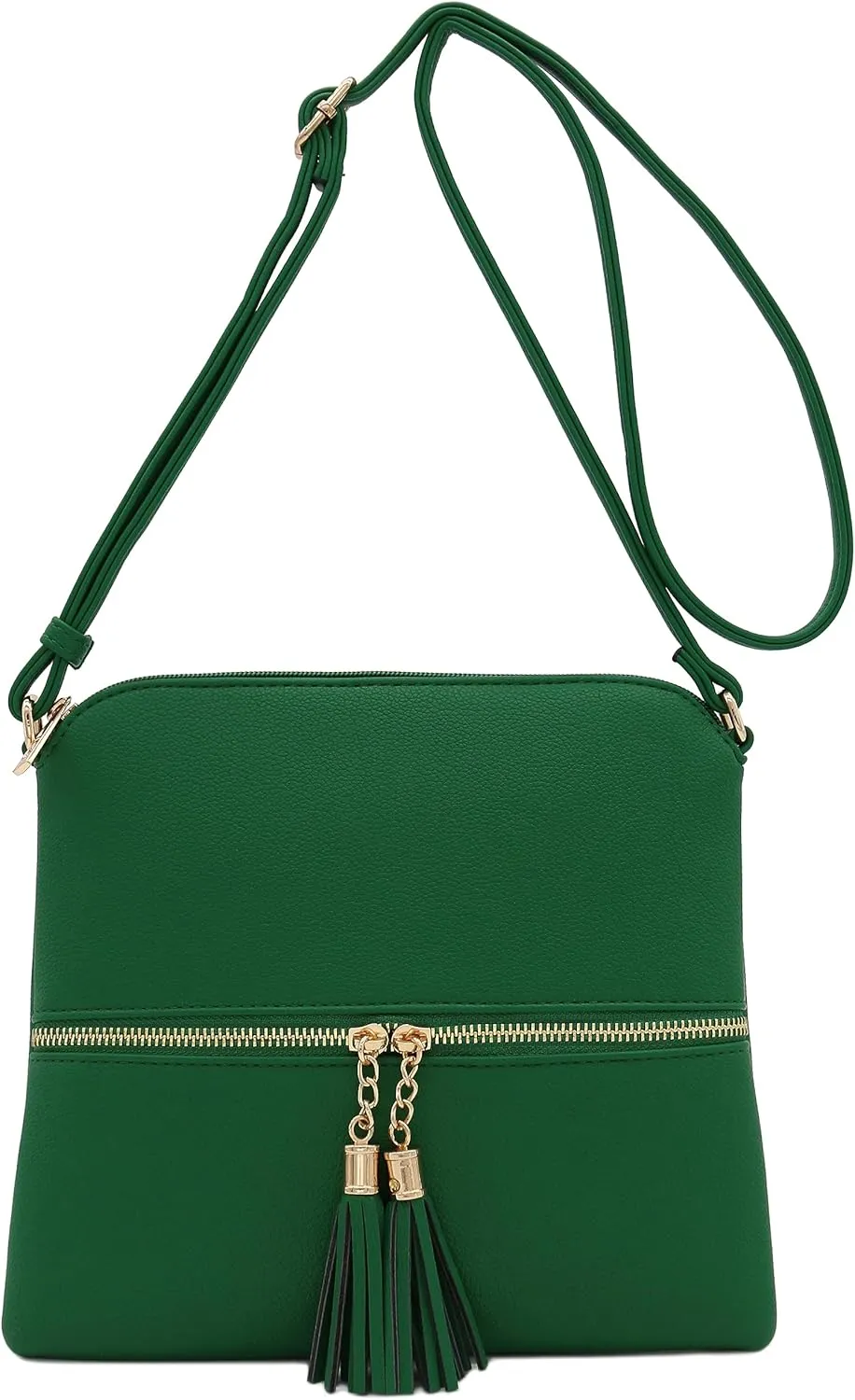 DELUXITY Lightweight Medium Crossbody Bag with Tassel