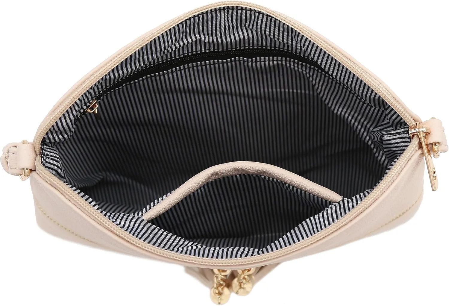 DELUXITY Lightweight Medium Crossbody Bag with Tassel