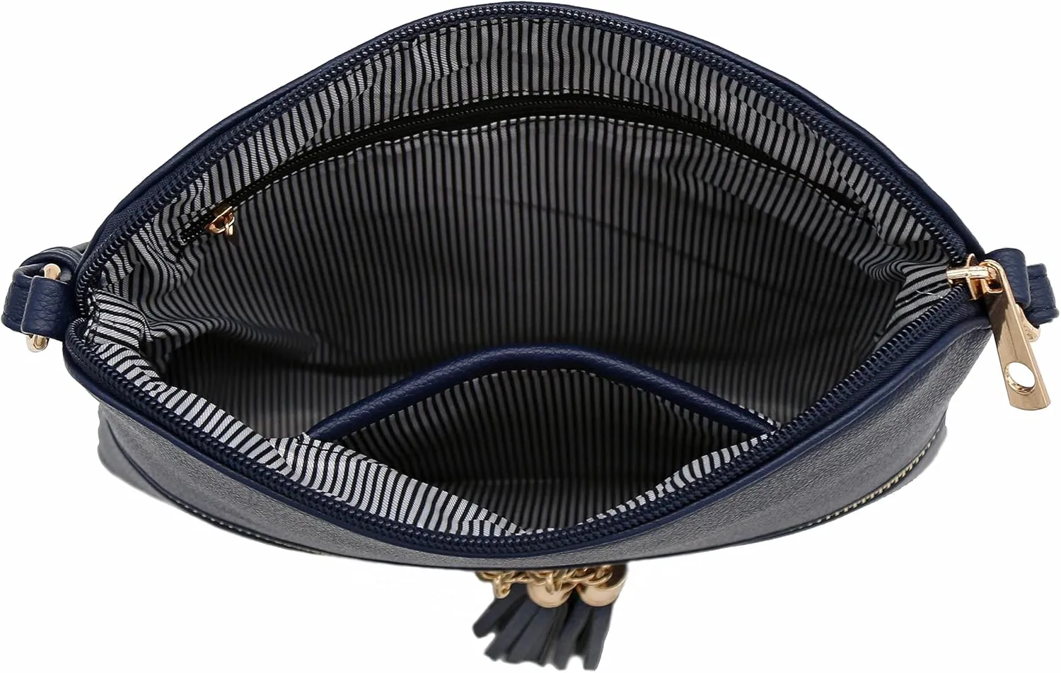 DELUXITY Lightweight Medium Crossbody Bag with Tassel
