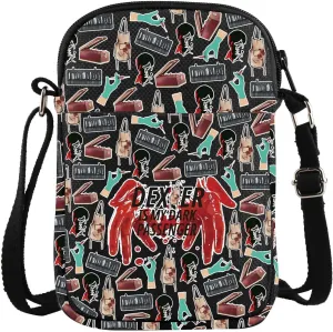 Dexter Is My Dark Passenger Crossbody Bag Dexter Blood Dexter Fans Gifts Crime TV Show Merch
