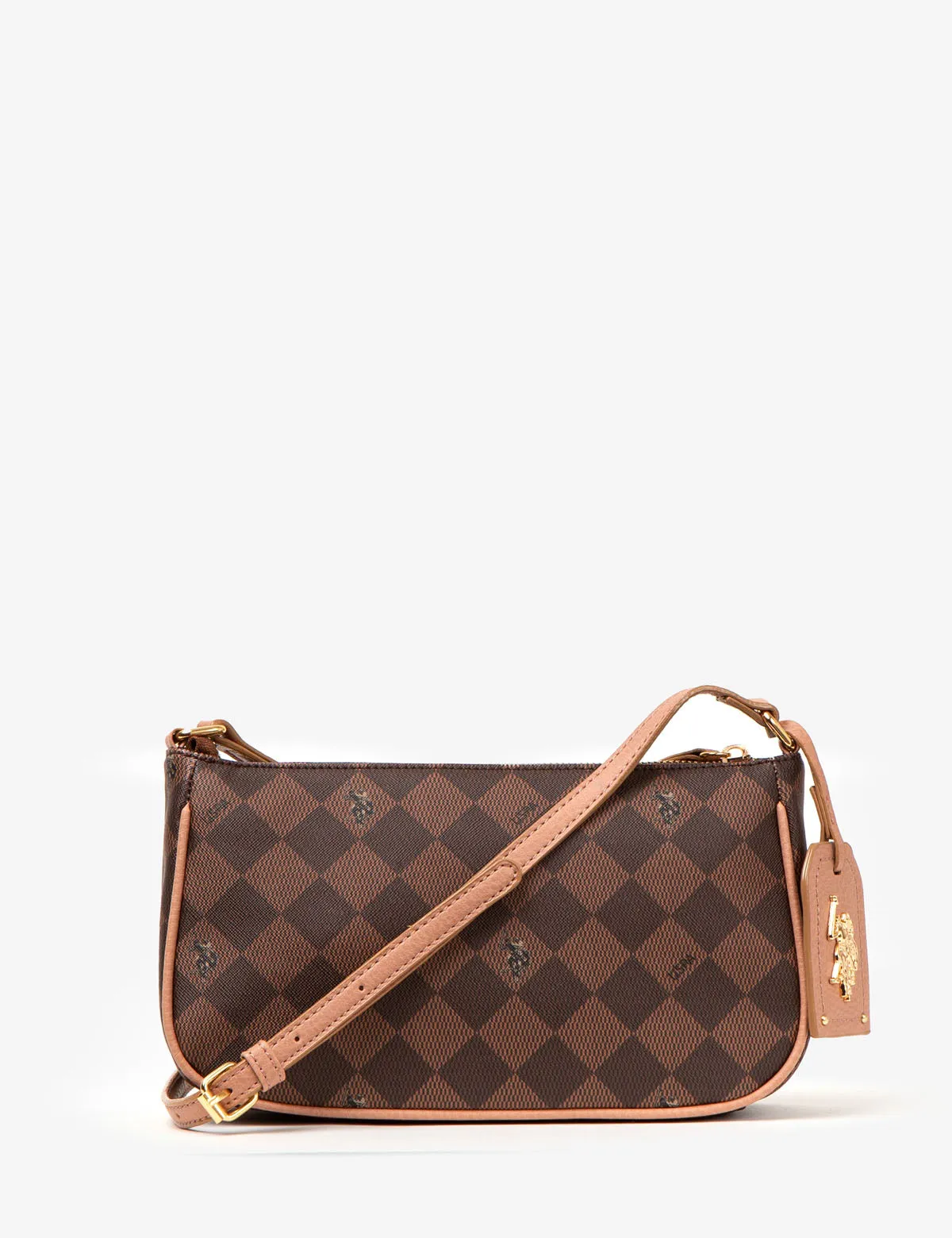 DIAMOND SIGNATURE CROSSBODY BAGUETTE BAG
