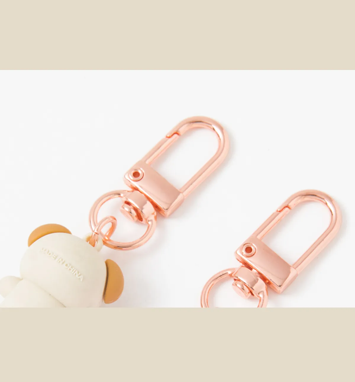 Doggy & Rabbit Mini Keyring Set
