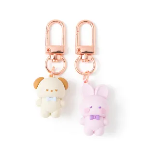 Doggy & Rabbit Mini Keyring Set