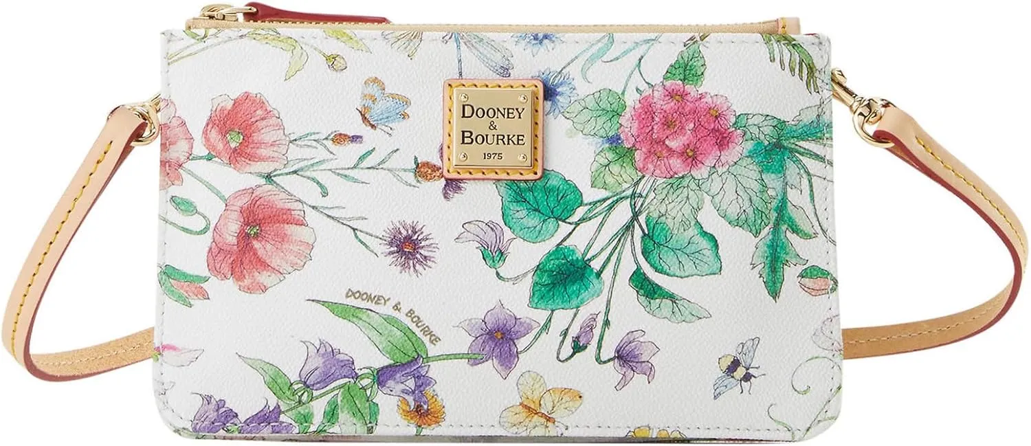 Dooney & Bourke Handbag, Botanical Collection LARGE BELLA CROSSBODY - White