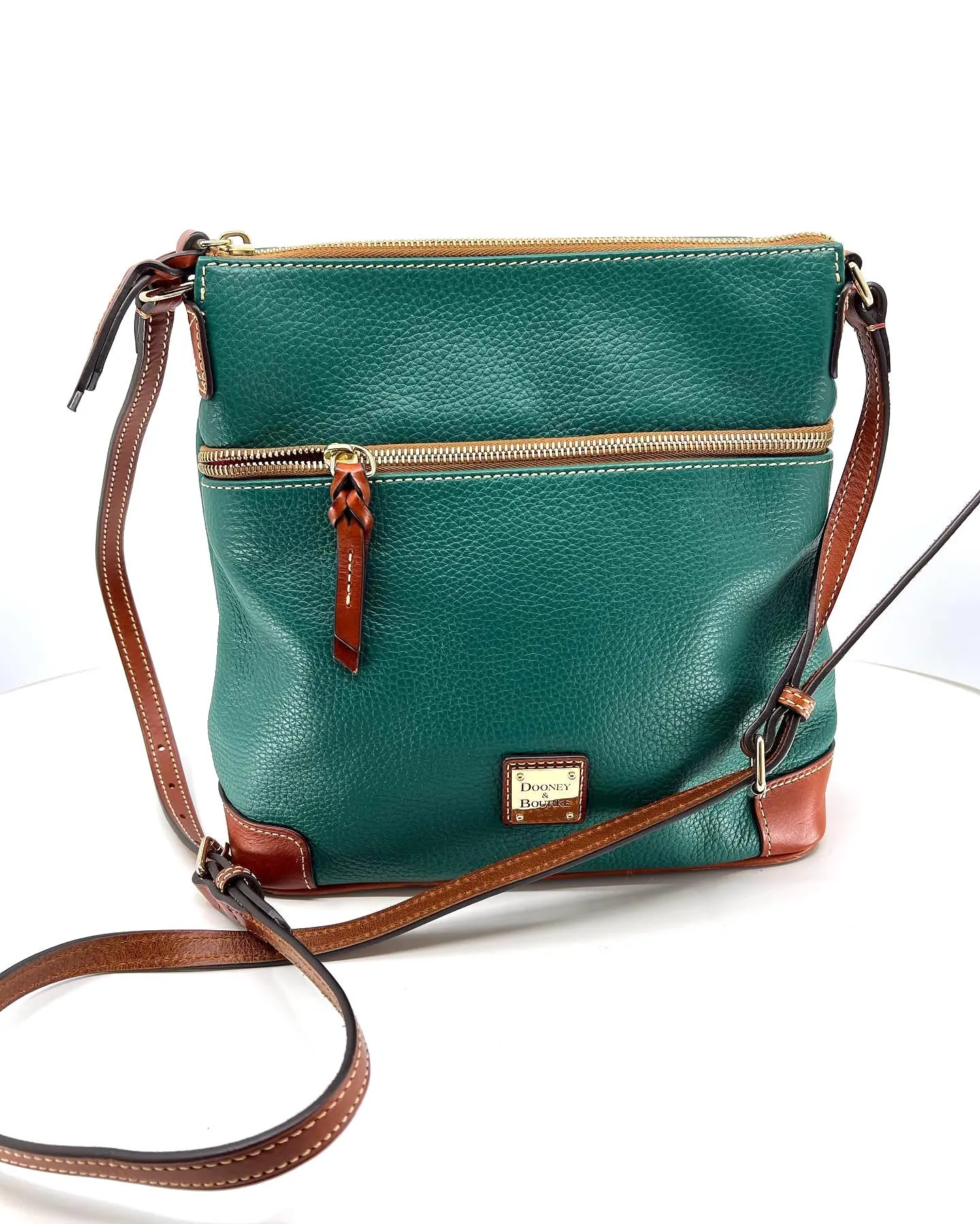 DOONEY & BOURKE PEBBLE GRAIN LEATHER CROSSBODY BAG
