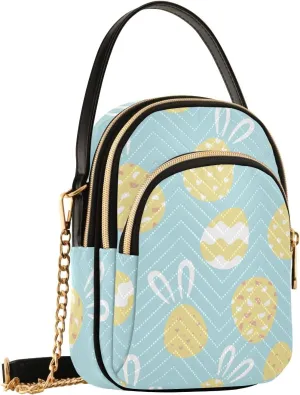 Easter Egg Rabbit Ears Crossbody Bags for Women Small Sling Cross Body Bag Fanny Packs Mini Phone Walley Purse