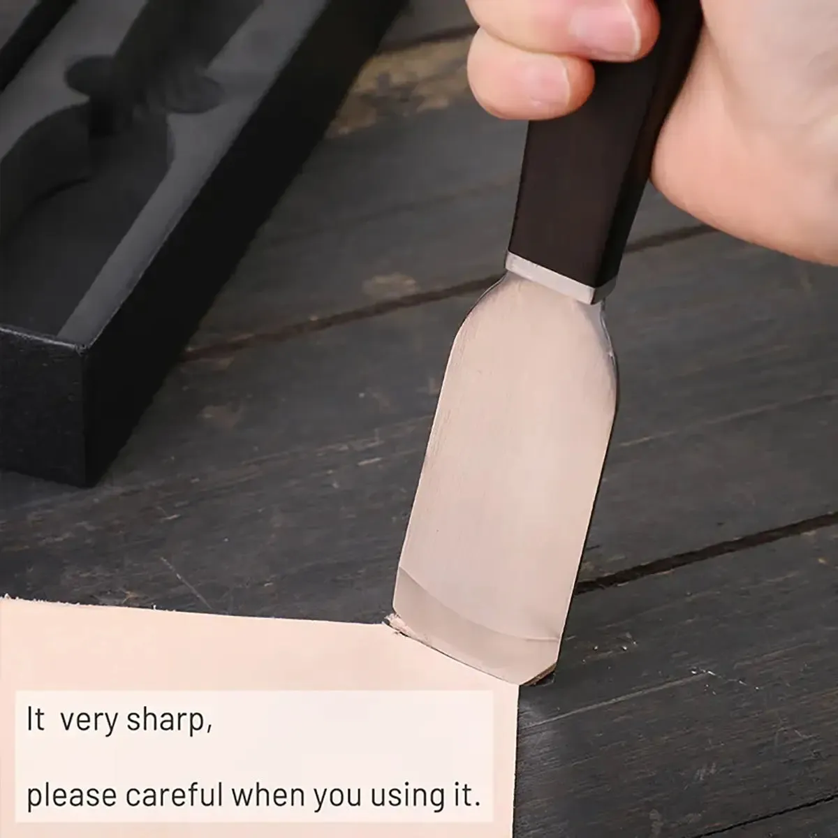 Ebony Handle French Skiving Knife V3