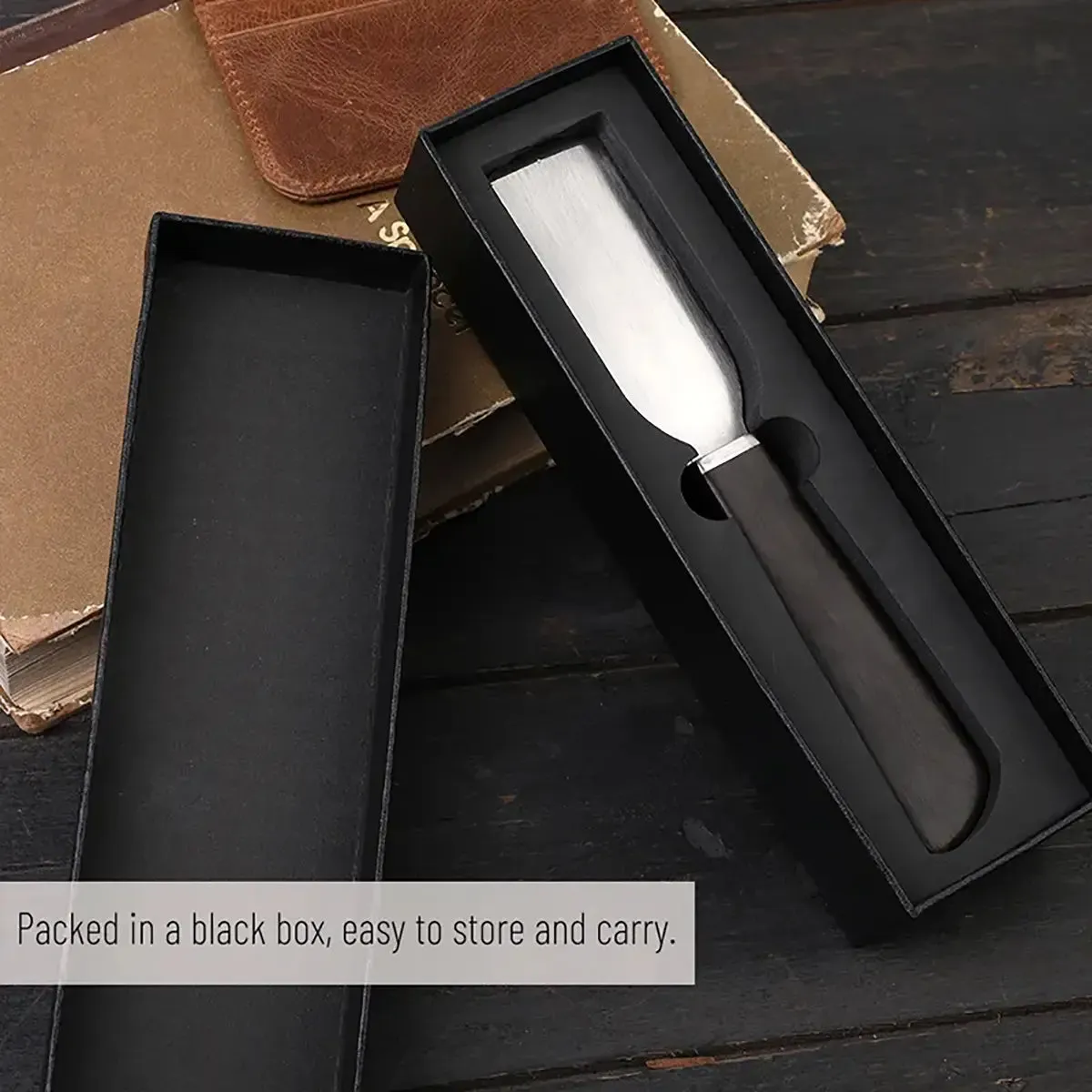 Ebony Handle French Skiving Knife V3