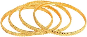 Efulgenz Indian Bangle Set for Women Gold Tone Dubai Style Bangle Set Indian Bridal Jewelry for Wedding Fashion Jewelry (4 Pcs)
