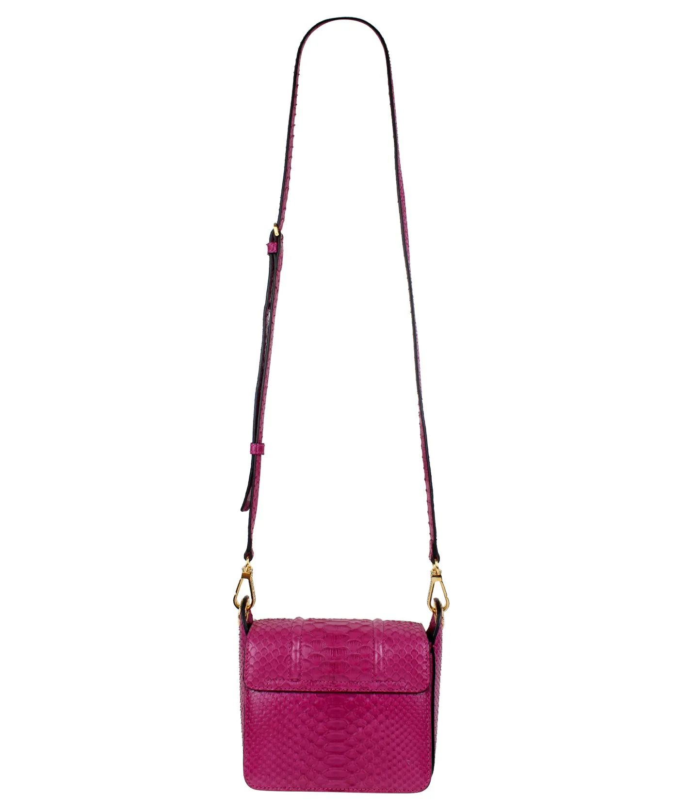 Embellished Python Shoulder Bag