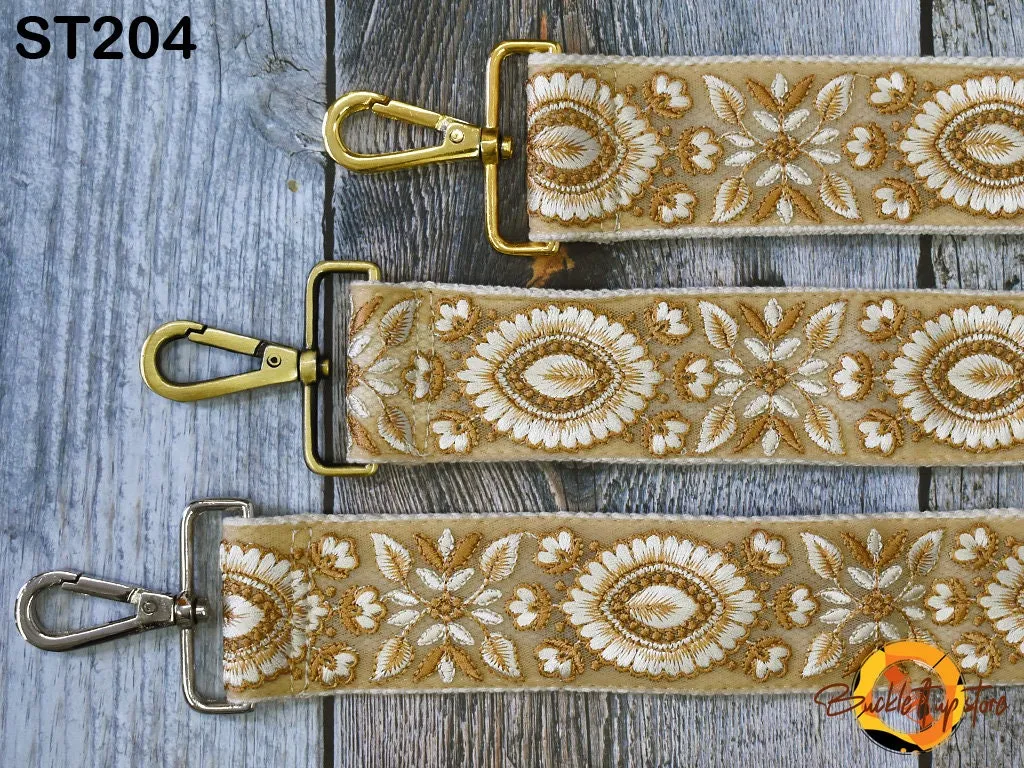Embroidered Purse Strap Crossbody Strap for Purses Boho Bags Strap Embroidery Replacement Strap Boho Guitar Strap Handbag Strap gift for mom