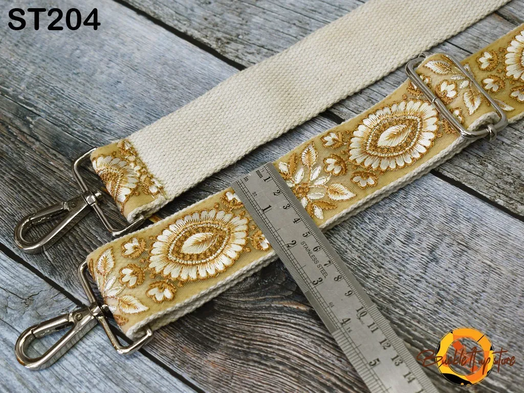 Embroidered Purse Strap Crossbody Strap for Purses Boho Bags Strap Embroidery Replacement Strap Boho Guitar Strap Handbag Strap gift for mom