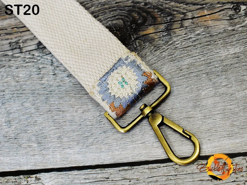 Embroidery Replacement Strap Purse Strap Crossbody Strap for Purses Embroidered Boho Bags Strap Boho Guitar Strap Handbag Strap gift for her
