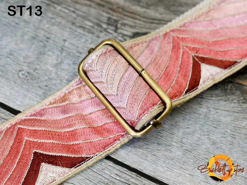 Embroidery Replacement Strap Purse Strap Crossbody Strap for Purses Embroidered Boho Bags Strap Boho Guitar Strap Handbag Strap gift for her