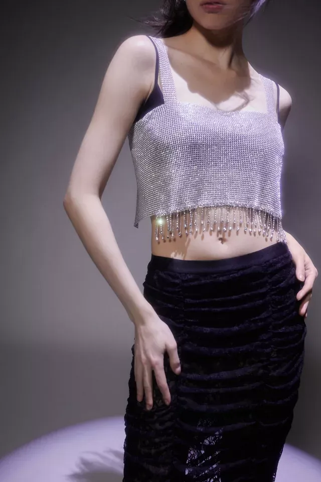 Eva Rhinestone Top