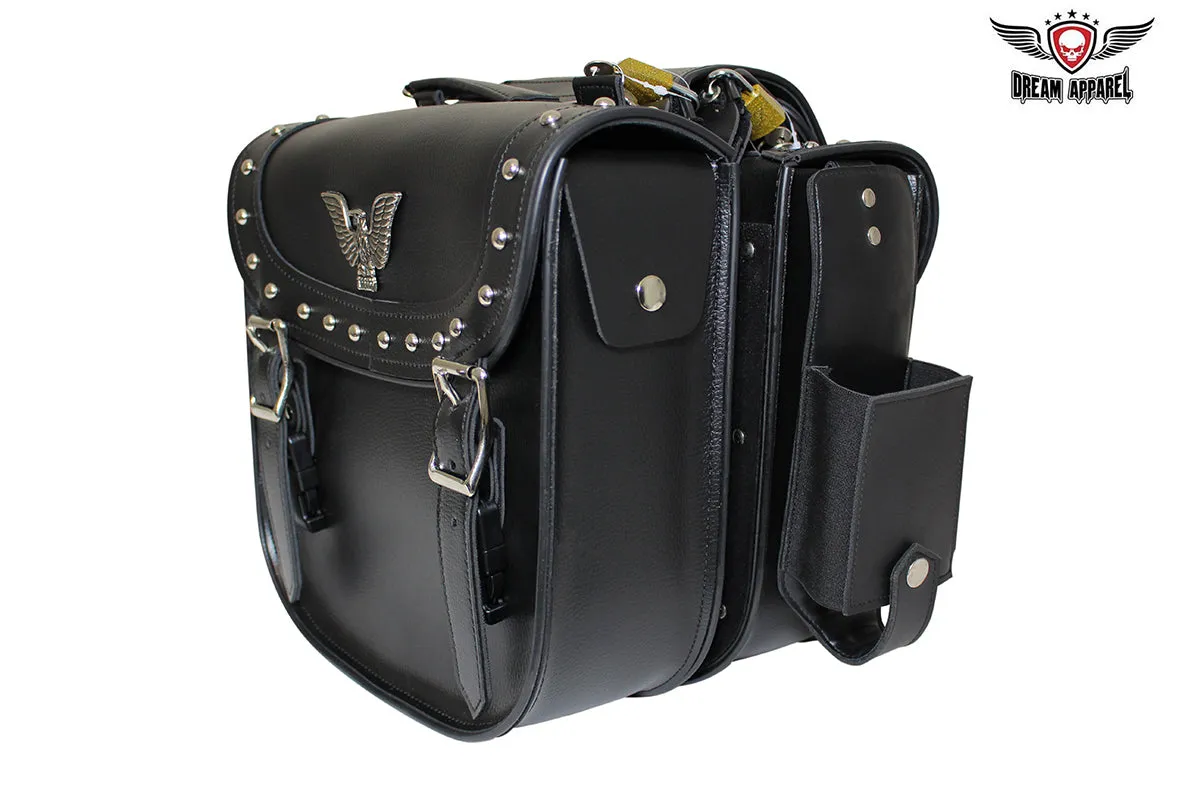 EZ Loop on Black Bottle Holder for Saddlebags Stretchable