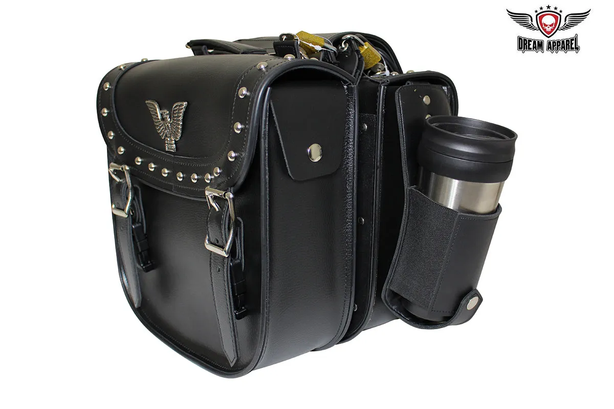 EZ Loop on Black Bottle Holder for Saddlebags Stretchable