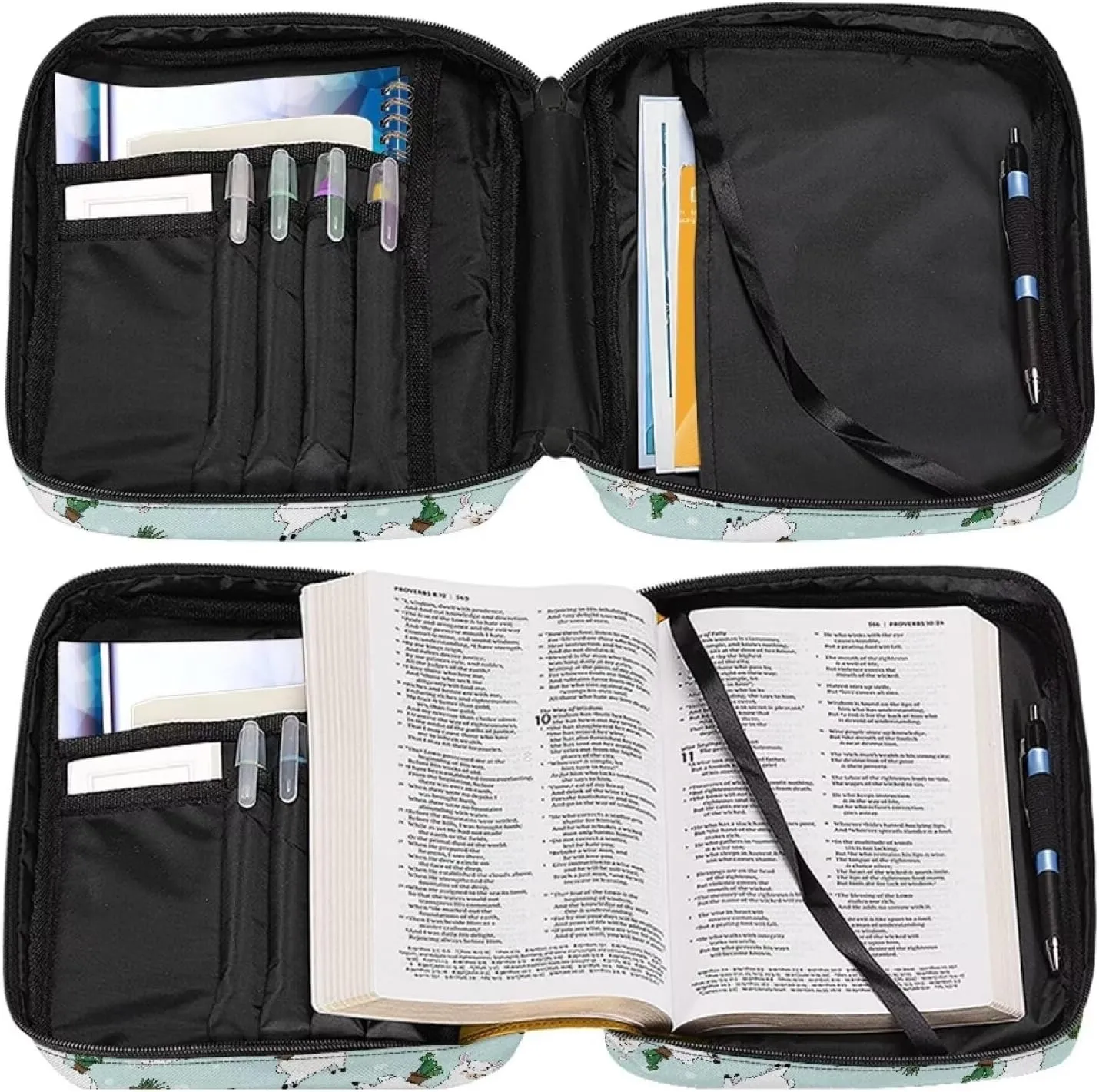 Fashion Bible Cover for Women Large Bible Case for Men Crossbody Bag Scripture Case Christian Gift