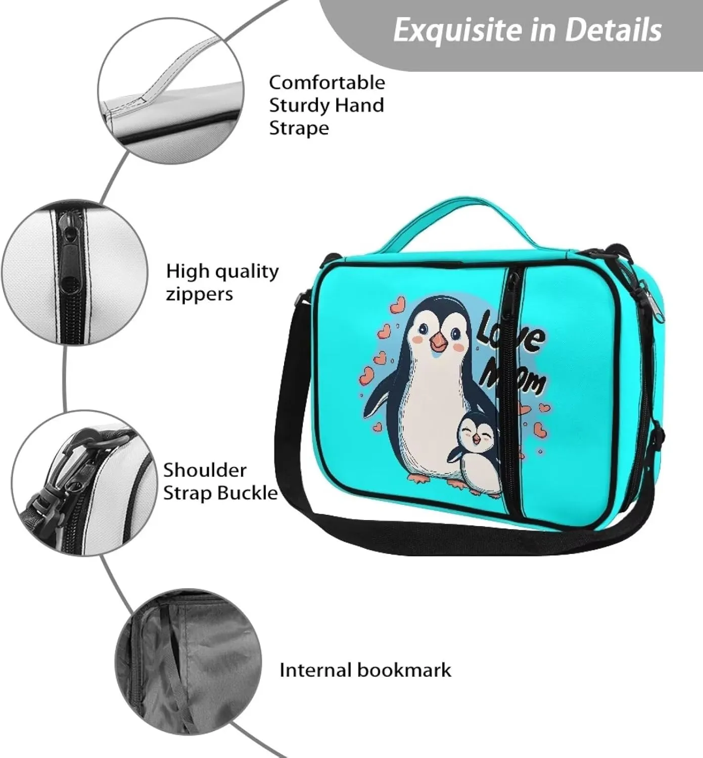Fashion Bible Cover for Women Large Bible Case for Men Crossbody Bag Scripture Case Christian Gift