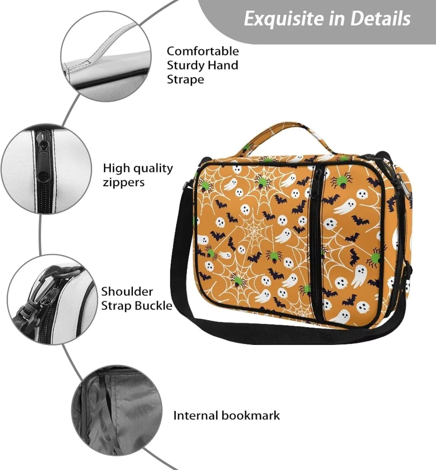 Fashion Bible Cover for Women Large Bible Case for Men Crossbody Bag Scripture Case Christian Gift