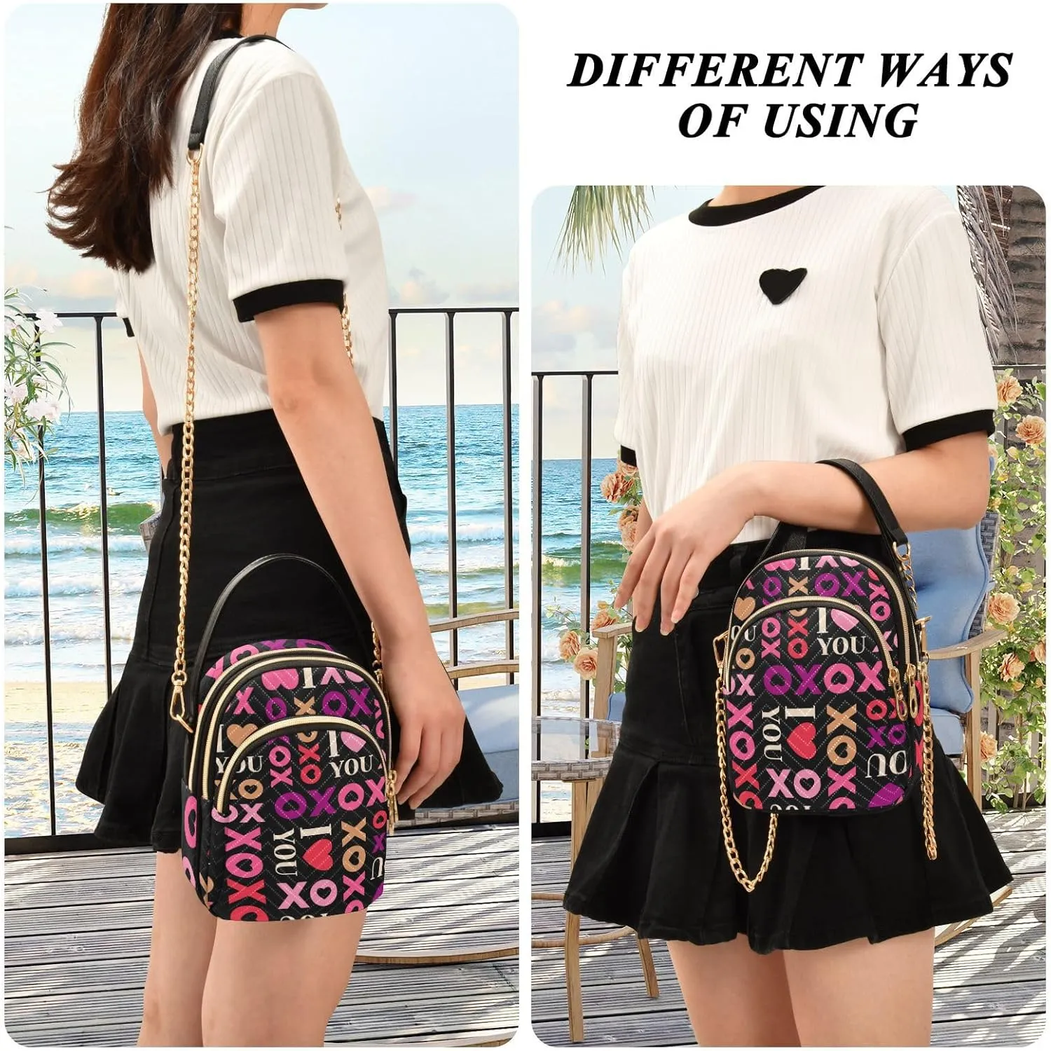 Festive Cell Phone Purse Crossbody Handbag Durable Shoulder Bag