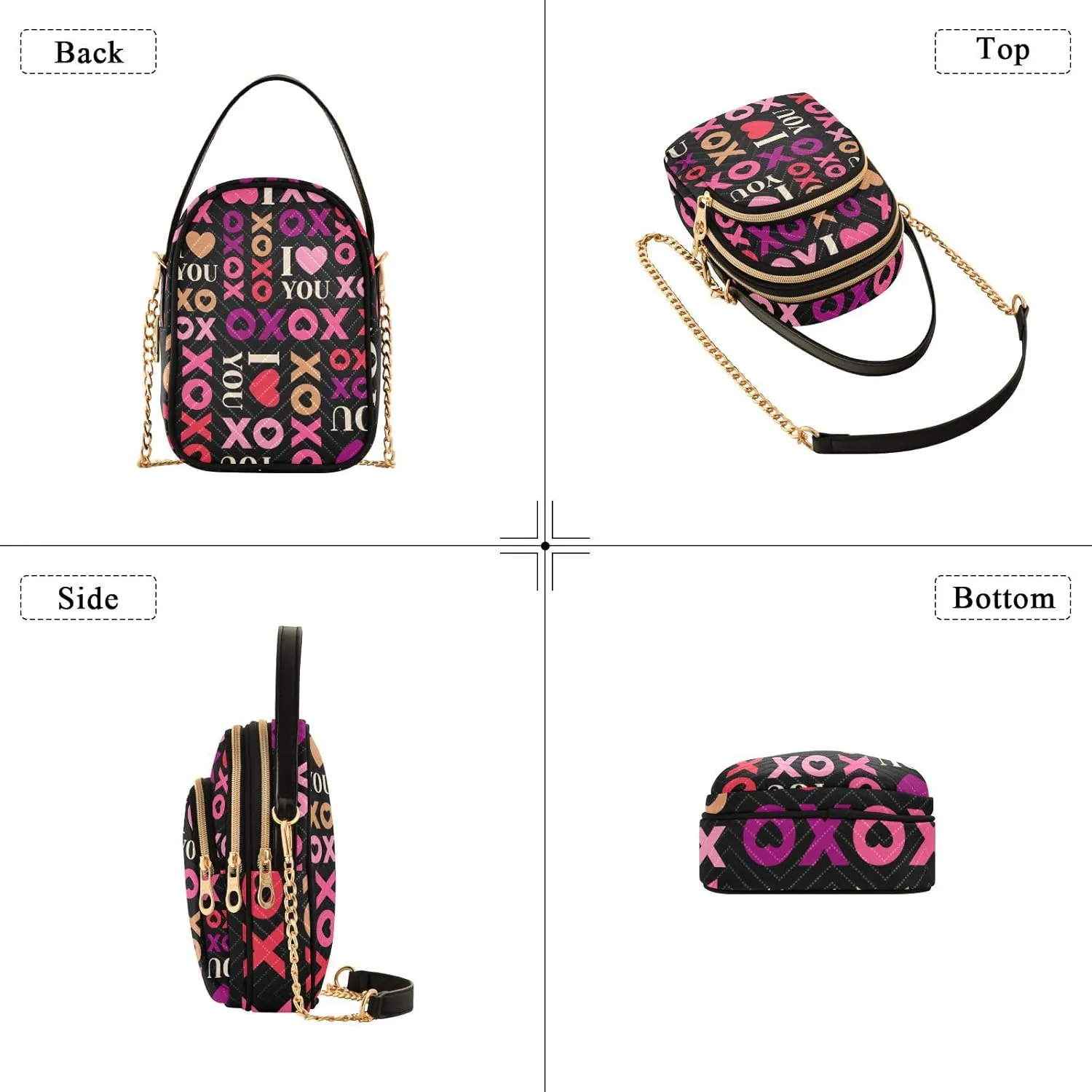 Festive Cell Phone Purse Crossbody Handbag Durable Shoulder Bag