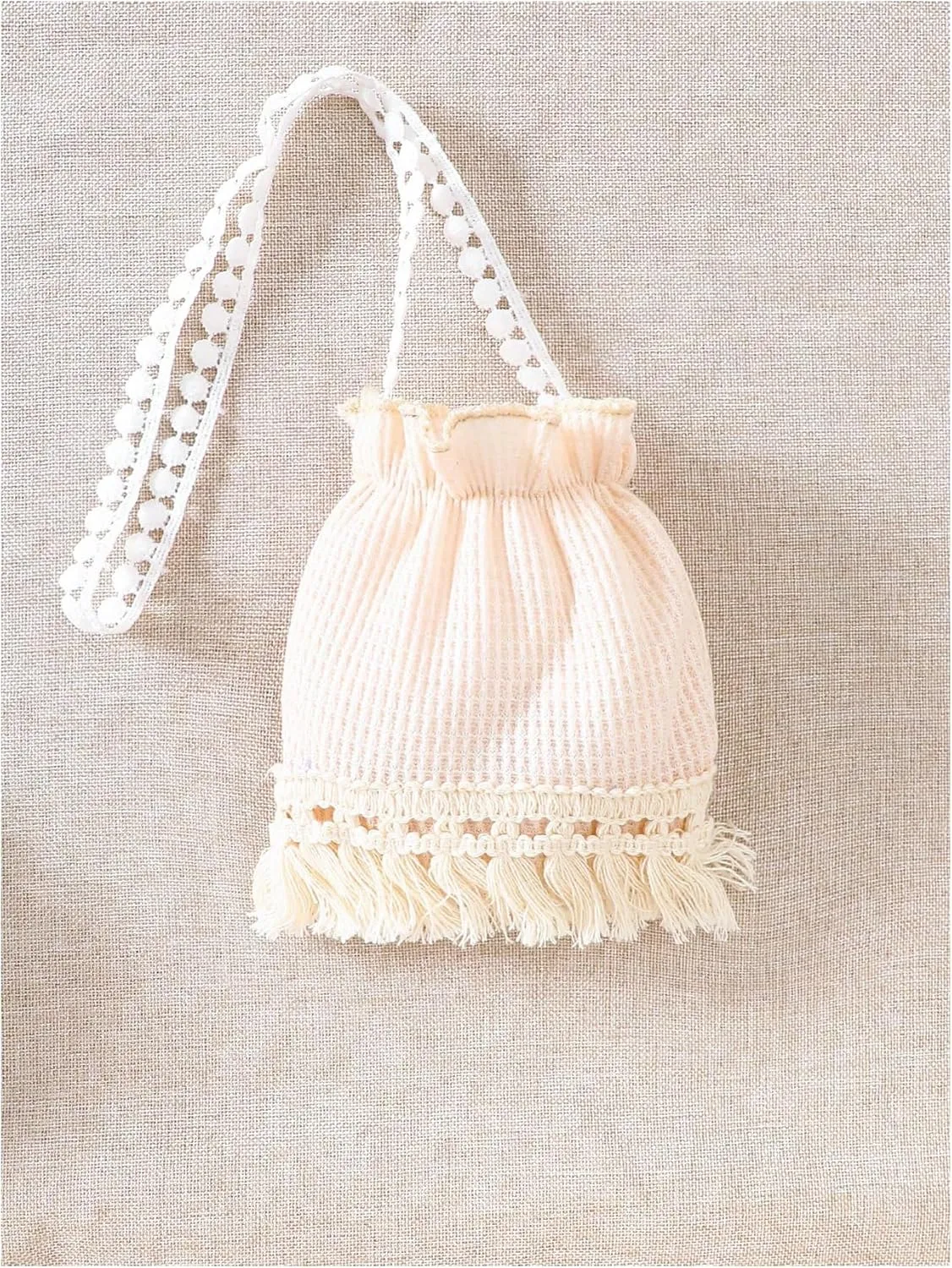 Floerns Toddler Girls Summer Dress Tassel Trim Floral Cami Beach Dresses with Sling Bag